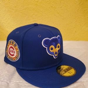 New Era 59Fifty Chicago Cubs Fitted Hat Size 7 5/8 "1962 All-Star Game" Side Pat